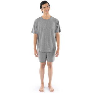 Fruit of the Loom Men's Soft Stretch T-Shirt & Short Pajama Set, Size Large